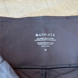 Athleta Delancey Moto Tight Leggings - Black